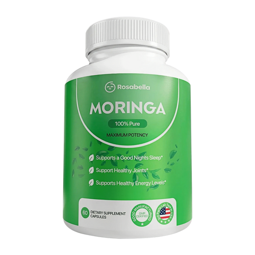 Moringa Capsules – 800mg Pure Moringa Powder Supplement – 60 Capsules for Natural Energy, Immune System, Skin & Gut Health Support, Green Antioxidant Superfood, Essential Vitamins & Amino Acids